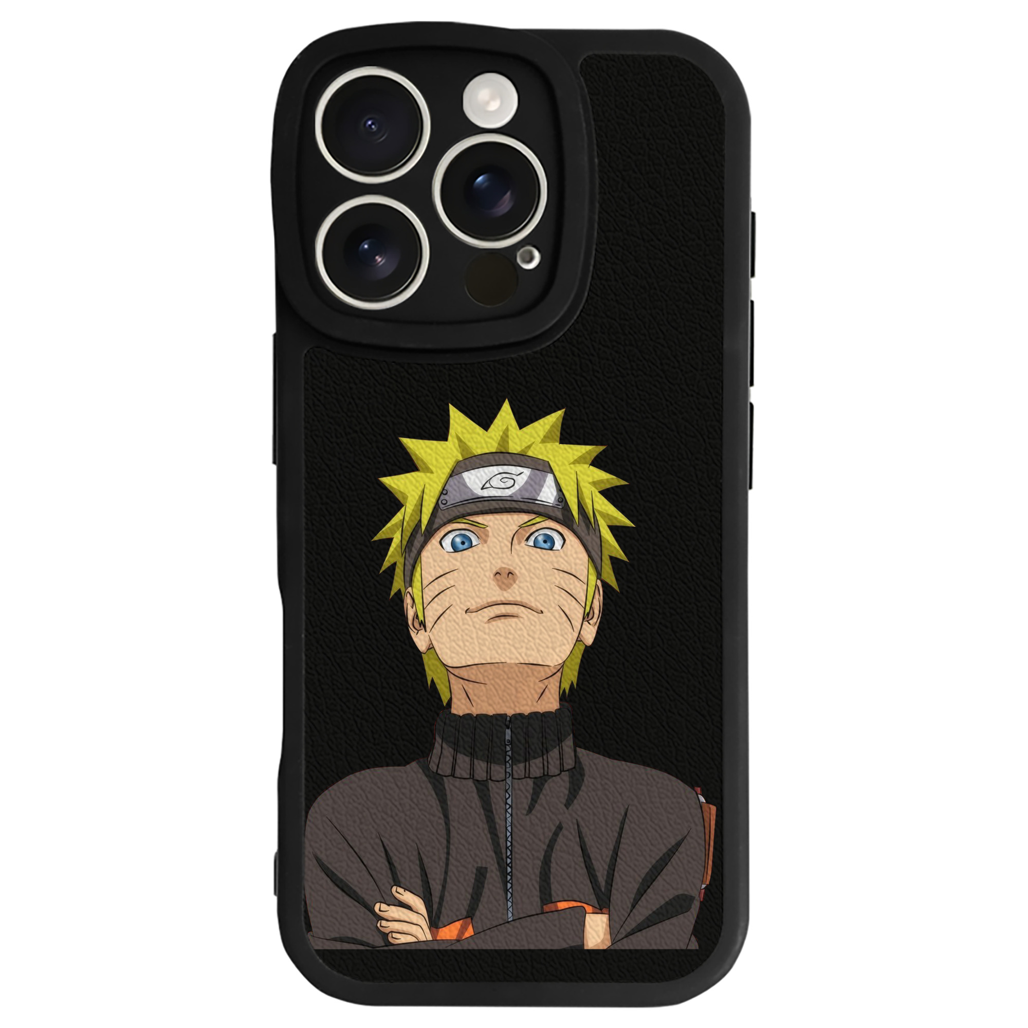 （画像用） NARUTO -ナルト- うずまき ナルト Uzumaki Naruto 【iPhone 16シリーズ対応】シリコンスマホケース（レザー調） 材質：シリコン